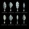 Art Cake Tools, 22 PCS 3D Gelatin Jelly Tools Includes 20 PCS Gelatin Tools and 2 PCS 10ml Syringe Pudding Pastry Nozzles for Cake Decoration, Jelly Cake making